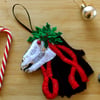 Pen Hood - Penzance Obby Oss - Mari Lwyd - Felt Tree Decoration - This Way