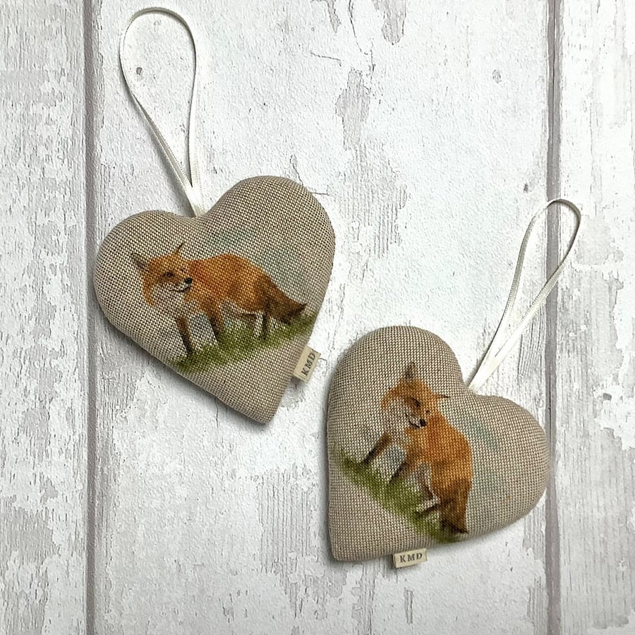 Fox Hanging Heart