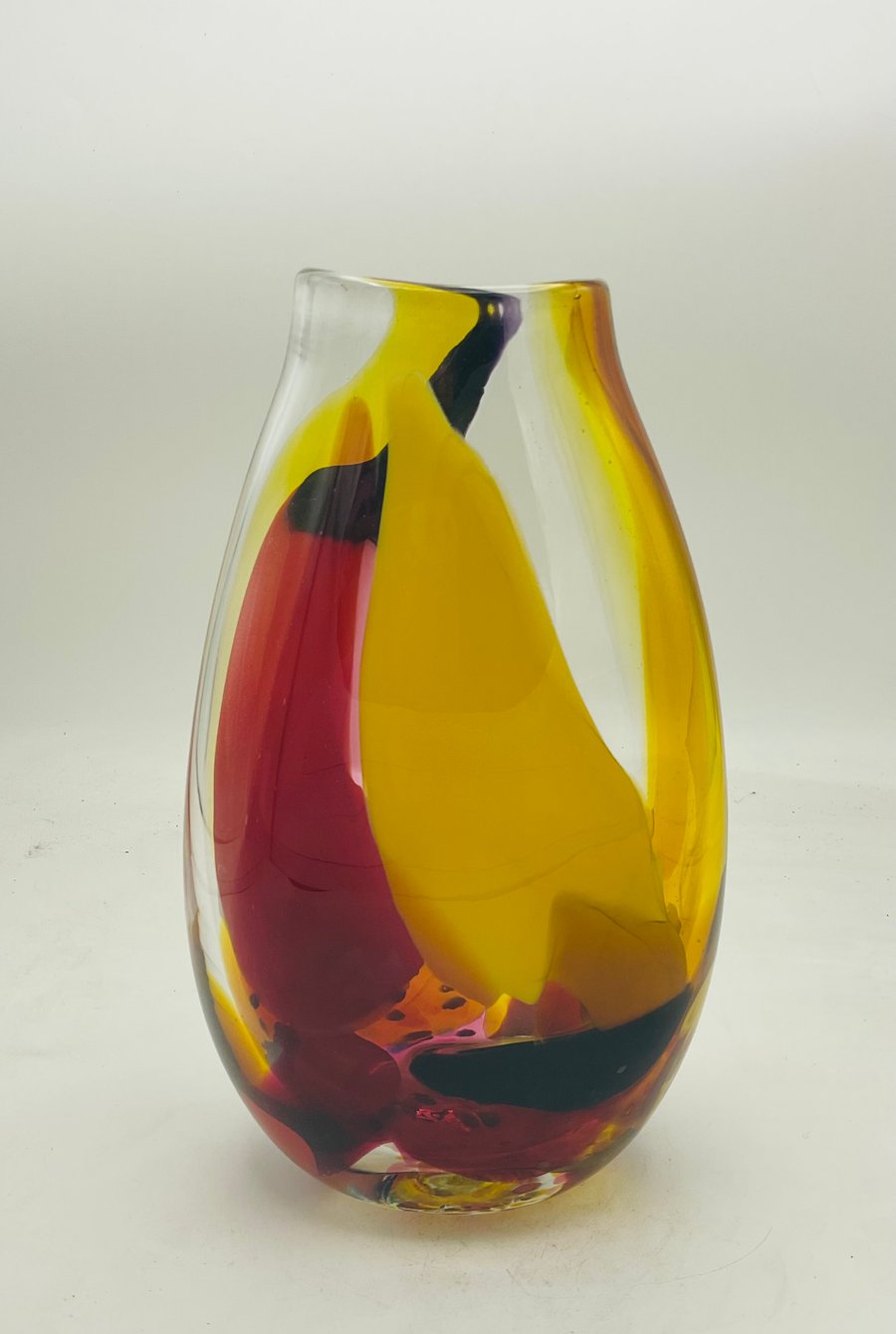 Golden Baby Brushstroke Vase