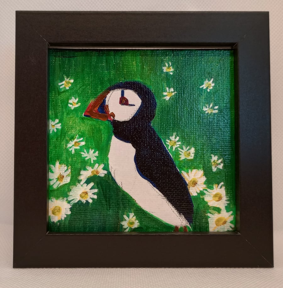 Mini Puffin painting
