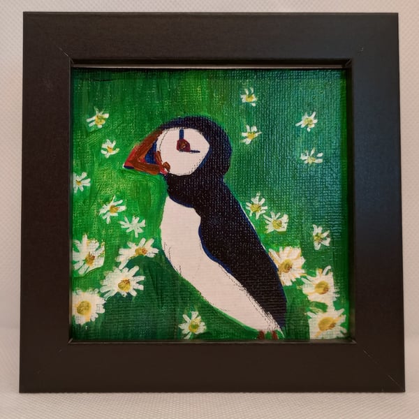 Mini Puffin painting