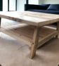 Scandi Style Coffee Table Reclaimed Wood THE MALMO - Image 2