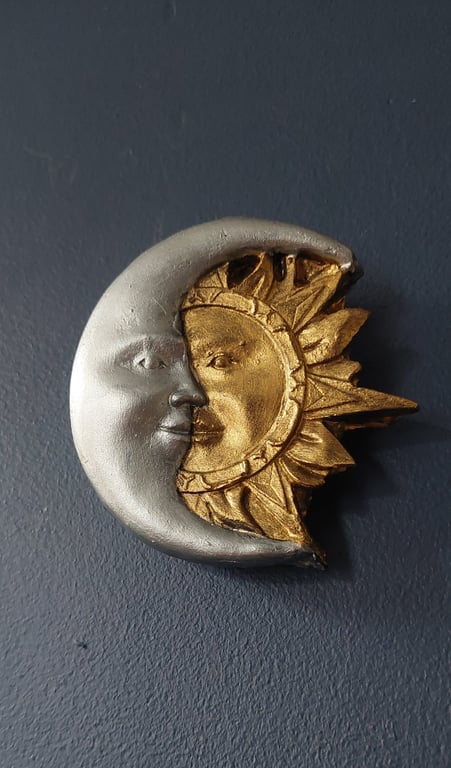 Celestial Sun and Moon Wall Hanging Decoration 