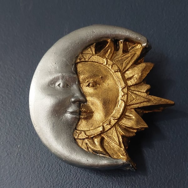 Celestial Sun and Moon Wall Hanging Decoration 