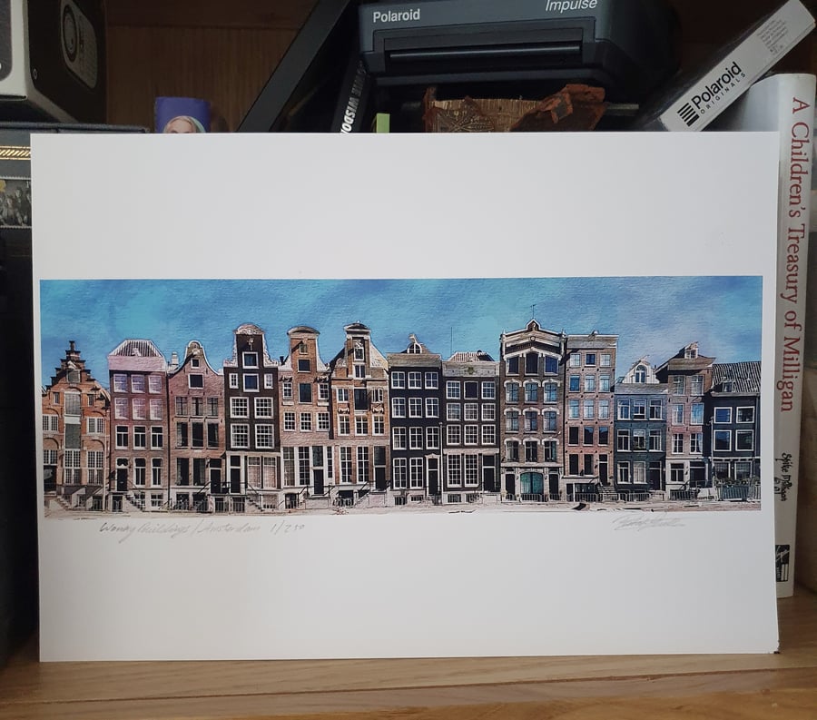  Wonky Buildings, Amsterdam Fine Art Archival print Limited Edition of 250 