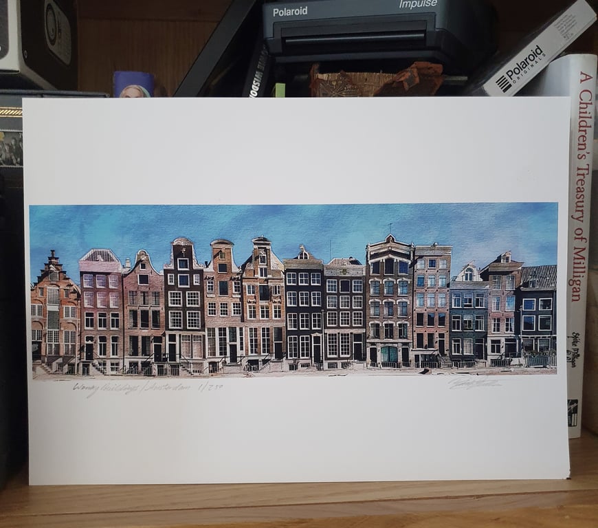  Wonky Buildings, Amsterdam Fine Art Archival print Limited Edition of 250 