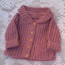 Hand Knitted Baby's Duffle Coat, Baby Shower Gift, New Baby Gift