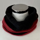 Neck warmer unisex knitted soft merino lambswool light weight 