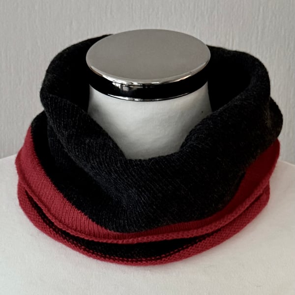 Neck warmer unisex knitted soft merino lambswool light weight 