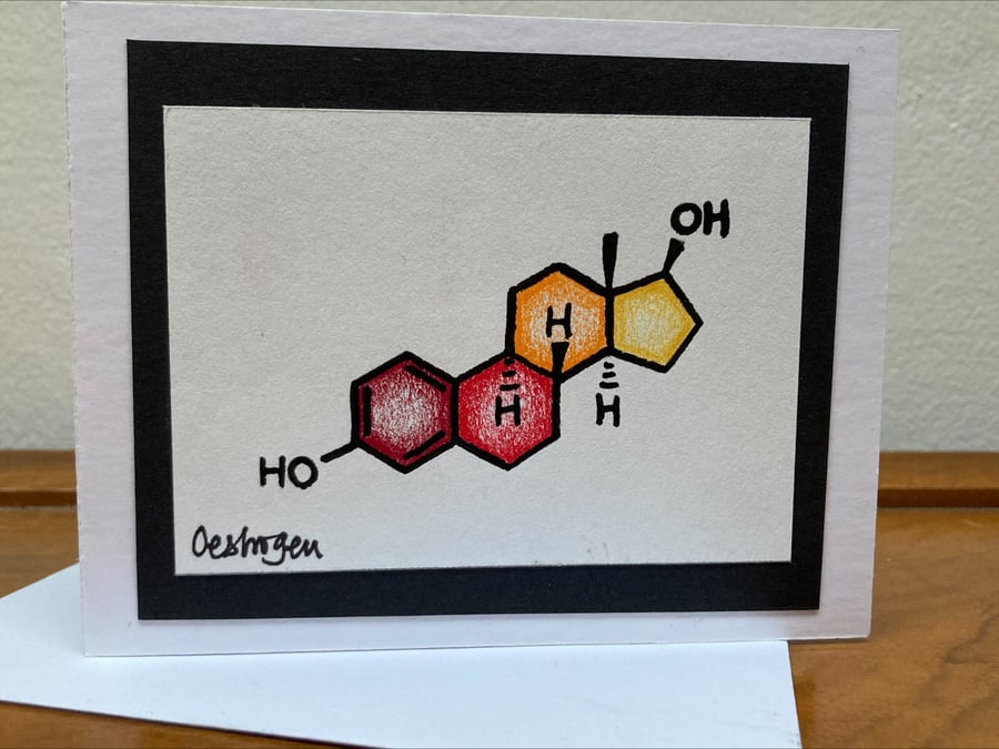 Oestrogen Greetings Card (small)