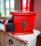 Upcycled Crimson & Gold Mini Jewelry Box Drawers - Image 4