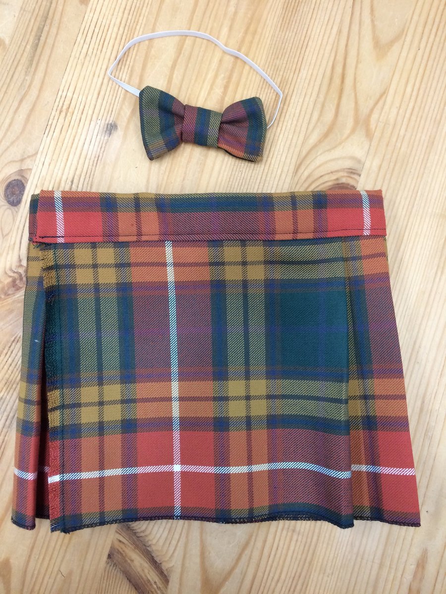 Buchanan Ancient Tartan Kilt and Bow Tie for babies , children