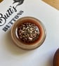 2 Vintage Bronze Buttons with Glitter Centres 3.7 cm - Image 3