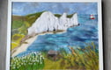 wool felted painting