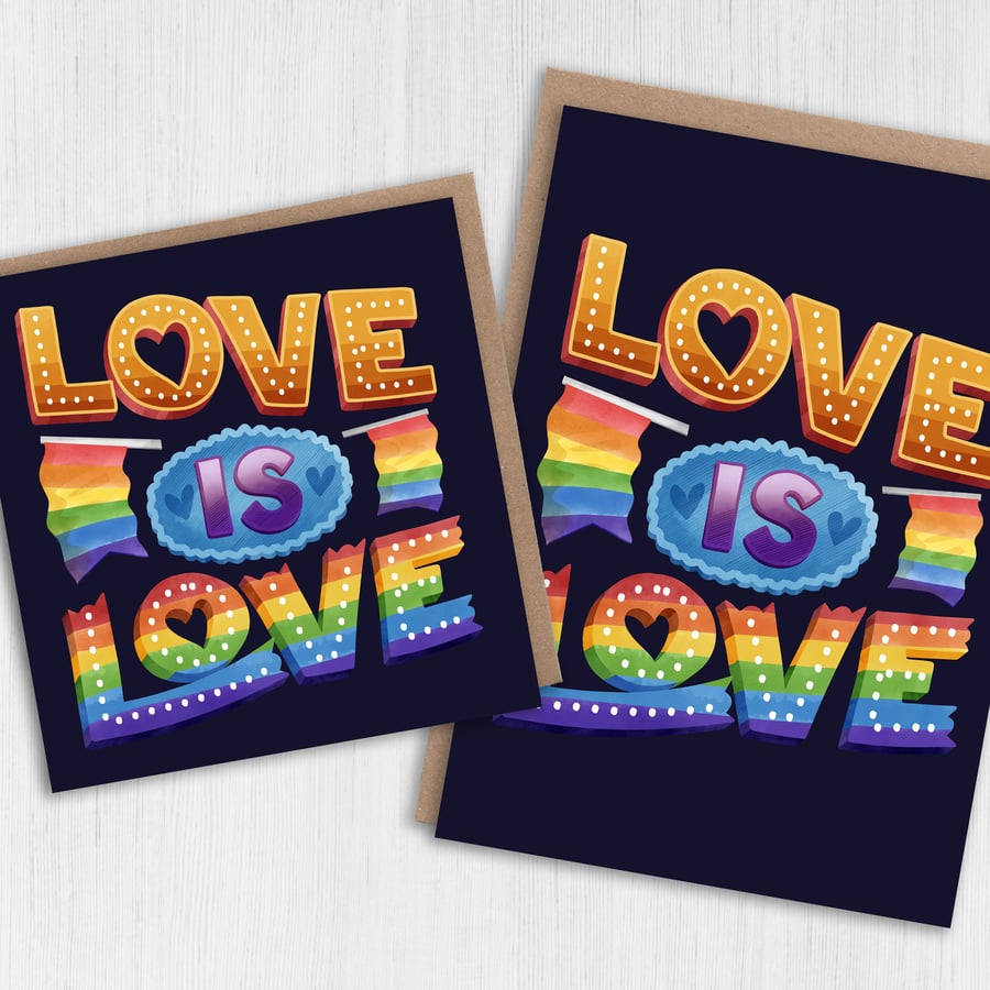 LGBTQ card: Love is love