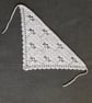 Bandana Head Scarf in Dragonfly Design, Cotton, White