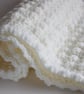 Baby blanket, Cream Handmade Baby Gift, Extra Thick crochet baby blanket - Image 3