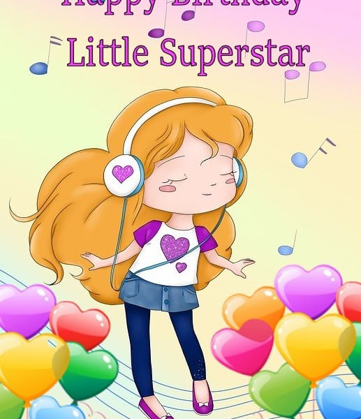 A5 Happy Birthday Superstar Card 