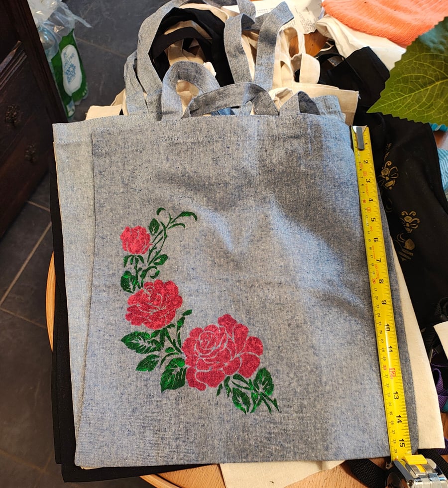 Hand painted tote bags 