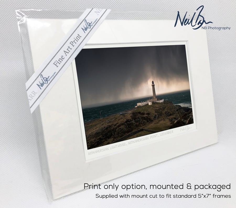 Ardnamurchan Lighthouse Scotland - A6 (7" x 5") Unframed Print