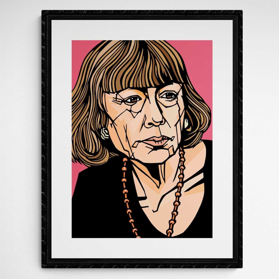 JOAN DIDION print, Option to Add favourite quote, 3 sizes available, 
