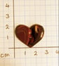 Heart buttons - 30mm - red marble effect - Image 5