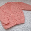 REDUCED 18" Girls Knots Patterned Cardigan