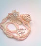 Pink and Cream 3 Strand Pearl Jewellery Set, Ladies Jewellery Set - Image 1