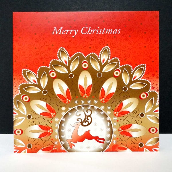 Reindeer Sparkle Christmas Card 
