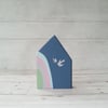 Wooden House, Rainbow House, House Ornament