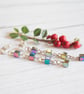 Long silver and hematite earrings - Image 3
