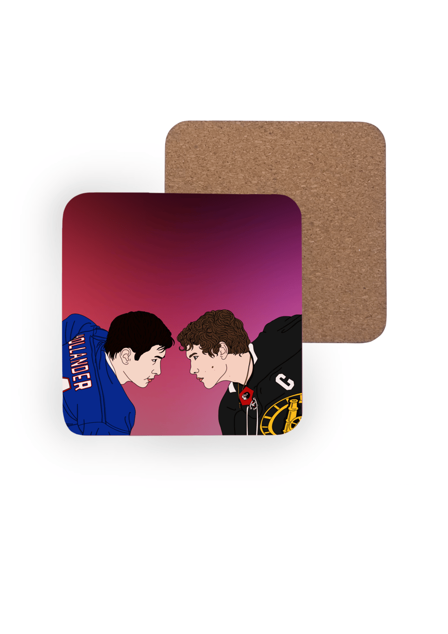 Heated Rivalry Coaster, Shane Hollander and Ilya Rozanov Inspired Coaster
