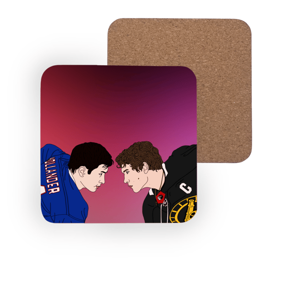Heated Rivalry Coaster, Shane Hollander and Ilya Rozanov Inspired Coaster
