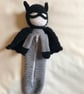 Handcrafted Crochet Batman School Pouch: Stay Organized in Style