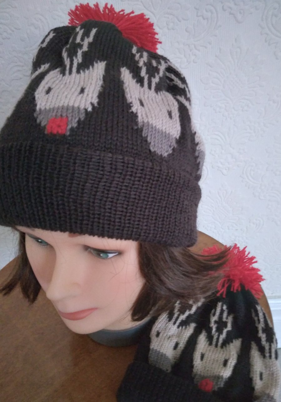 Christmas hat with Reindeer motif, Adult or child