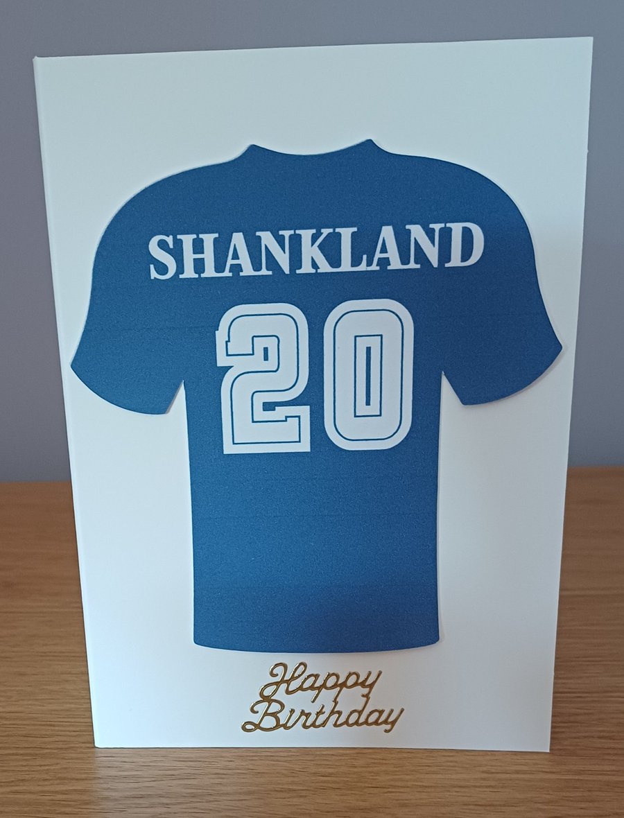 A6 Shankland Scotland FC Birthday Card