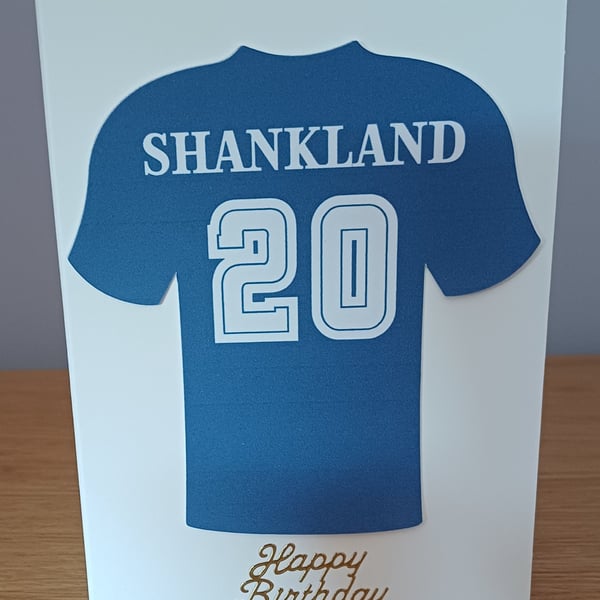 A6 Shankland Scotland FC Birthday Card