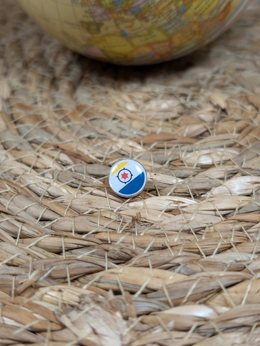 Bonaire Flag Map Pin – Caribbean Travel Map Push Pin for Wooden Maps, Bonaire