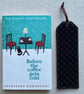 Bookmarks Japanese Fabric Indigo Blue Interlocking Circles