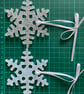 Frosty Fused Medium Glass Snowflake - Image 3
