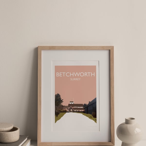 Betchworth, Surrey Giclee Travel Print (unframed)