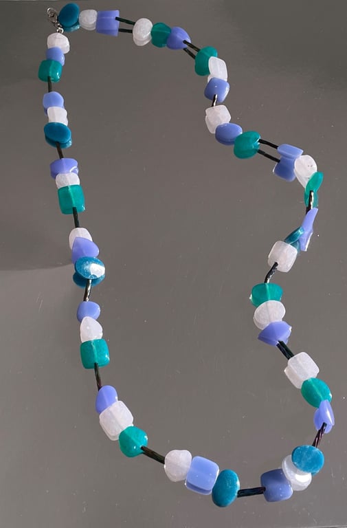 'Billie Blue' Resin Necklace