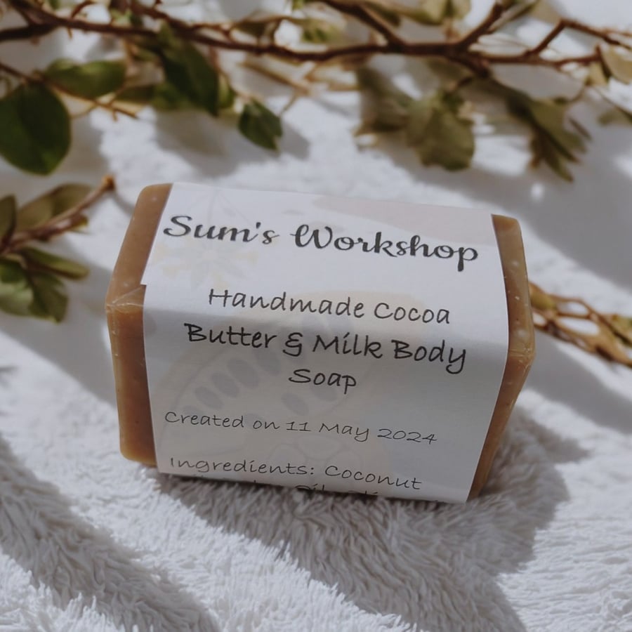 Handmade Cocoa Butter & Milk Body Soap