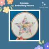 Star Printable Embroidery Pattern