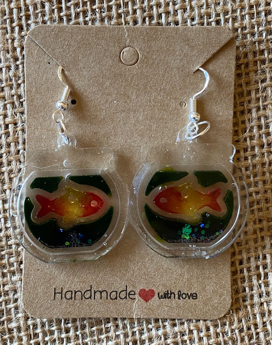 Handmade Fishbowl Earrings