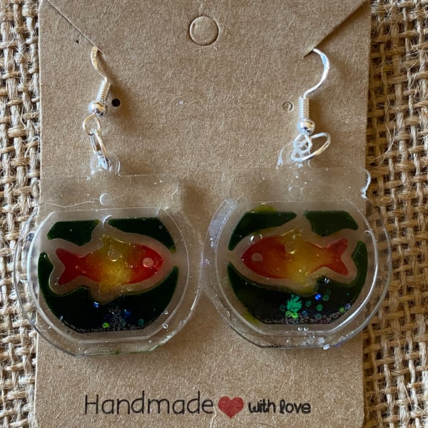 Handmade Fishbowl Earrings