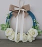 Cashmere & faux flower wreath