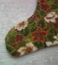 7,5 inch Christmas Stocking with Helebores - Image 3