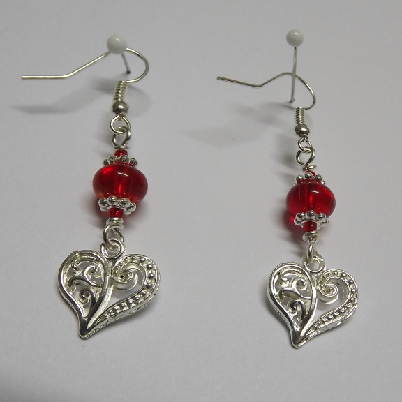 Filigree Heart Earrings