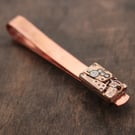 Elegant Omega Watch Copper Tie Clip, Copper Wedding Anniversary Gift for Husband
